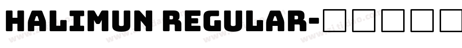 Halimun Regular字体转换